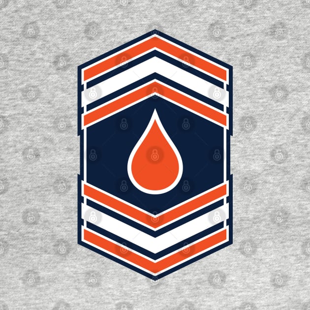 Oil Drop Insignia (Blue & Orange) [Rx-Tp] by Roufxis